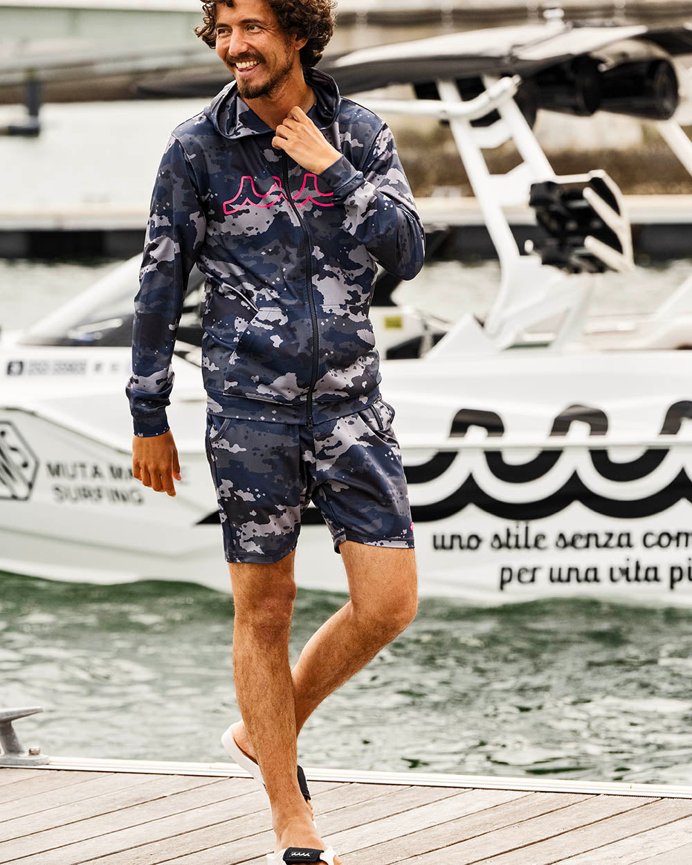 muta MARINE ムータマリン ラッシュパーカー&ラッシュショートパンツ