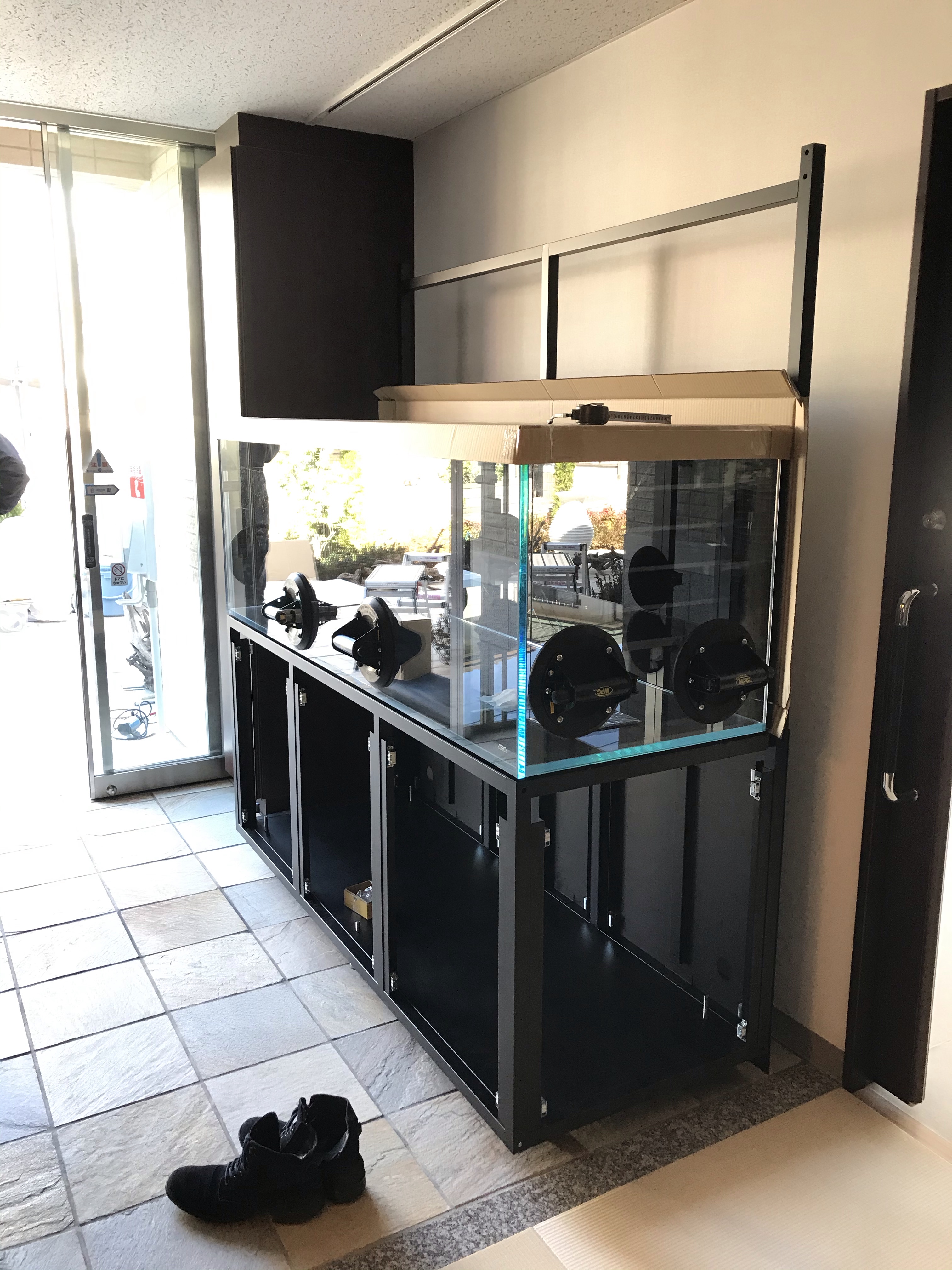 唯一無二！ADA180センチウォール水槽設置！(その1)】 | MaCO frog design