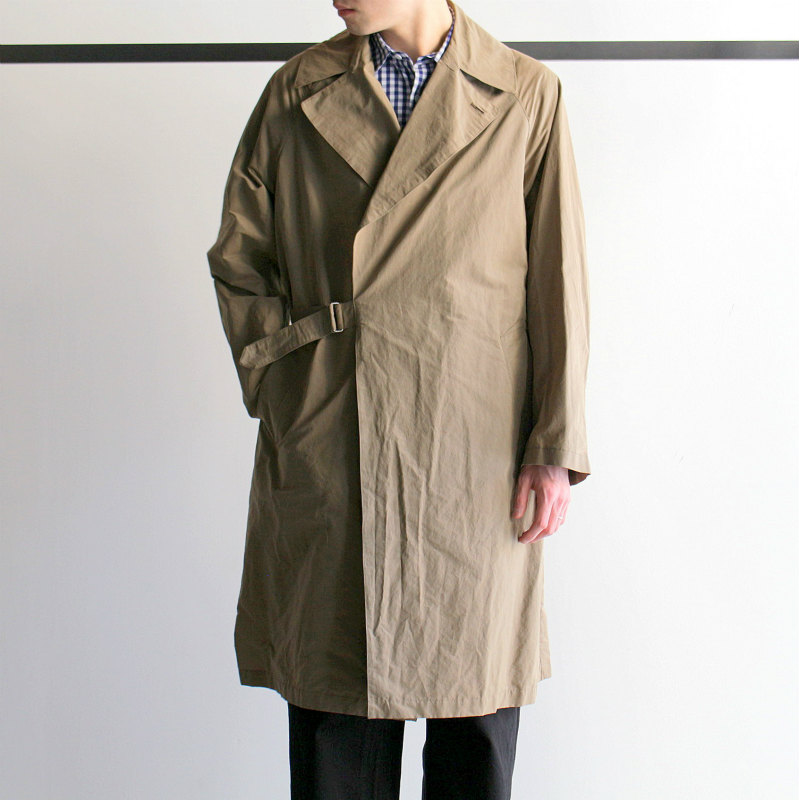 COMOLI ] COTTON NYLON TIELOCKEN COAT – MaW SAPPORO