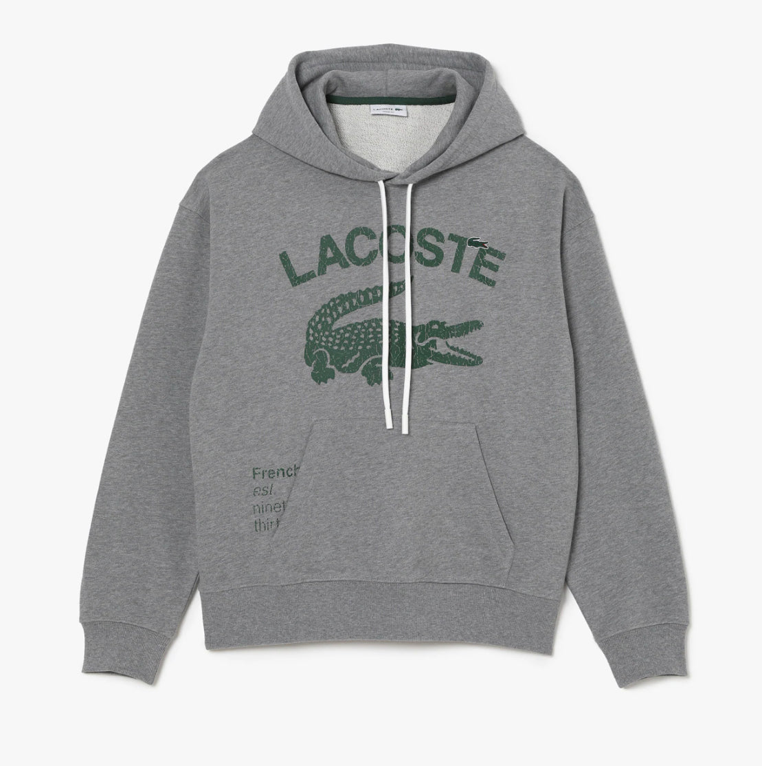 LACOSTE LOOSE-FIT OVERSIZED LOGO HOODED FLEECE SWEATSHIRT -Men's