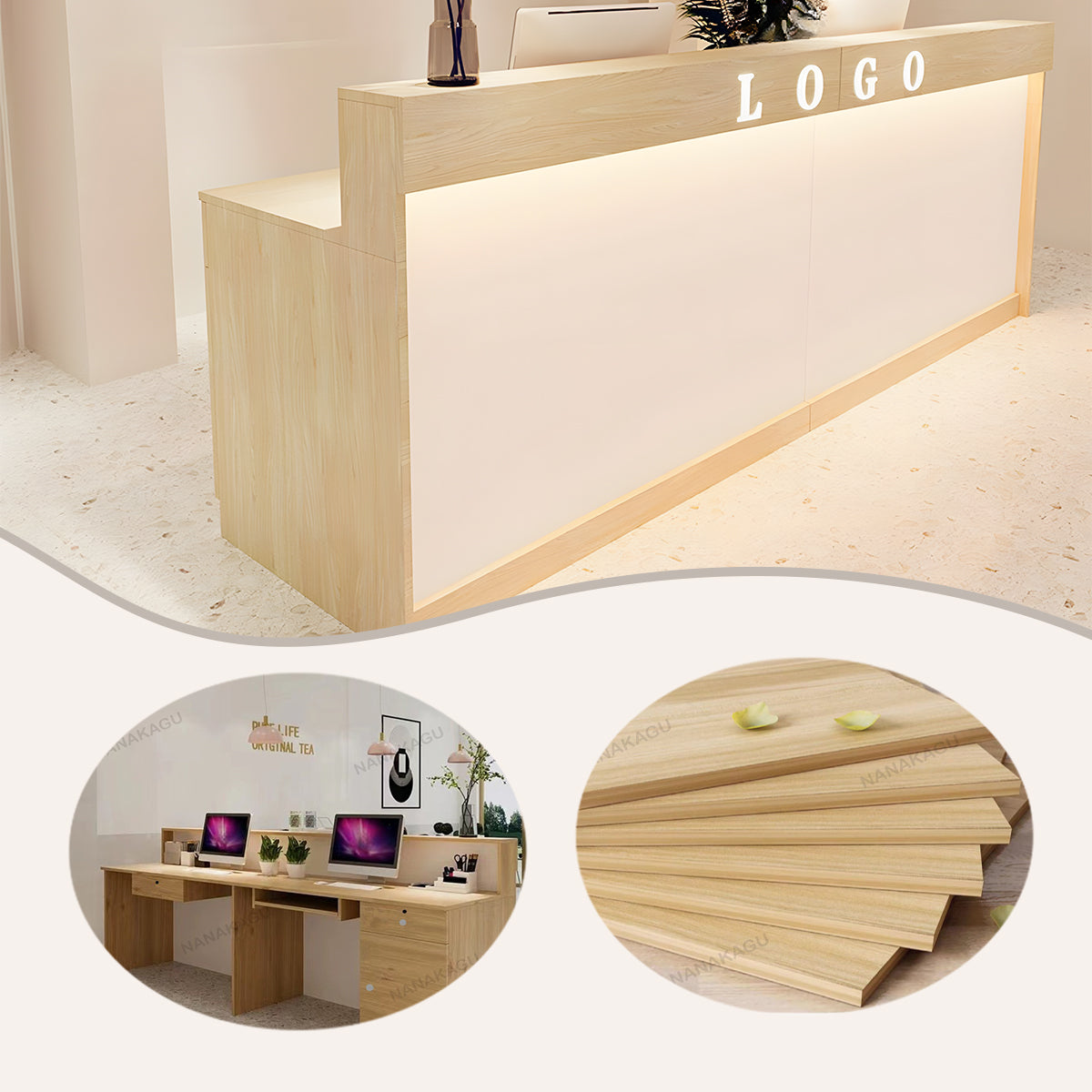 受付カウンター,レジカウンター,フロント,受付台,サロン,喫茶店,大容量