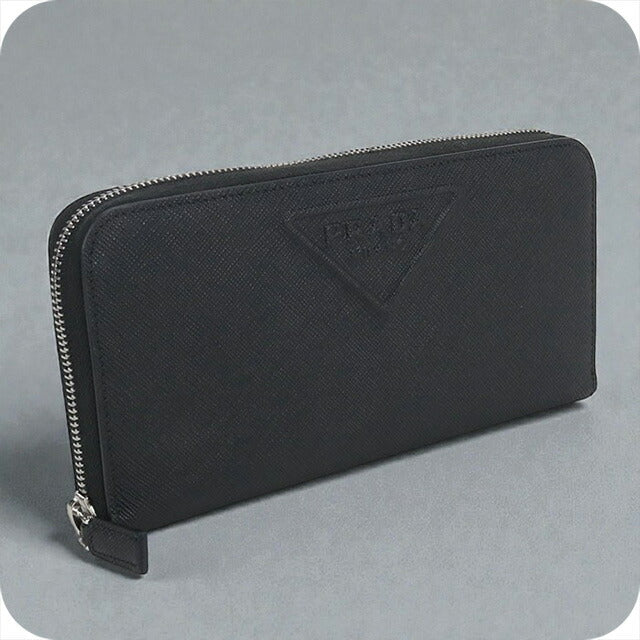 中古 プラダ 長財布ラウンドファスナー メンズ ブランド PRADA