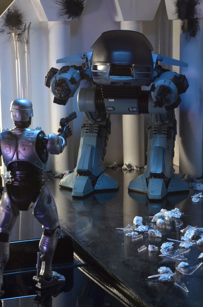 Closer Look and Listen: Robocop ED-209 Action Figure with Sound – NECA