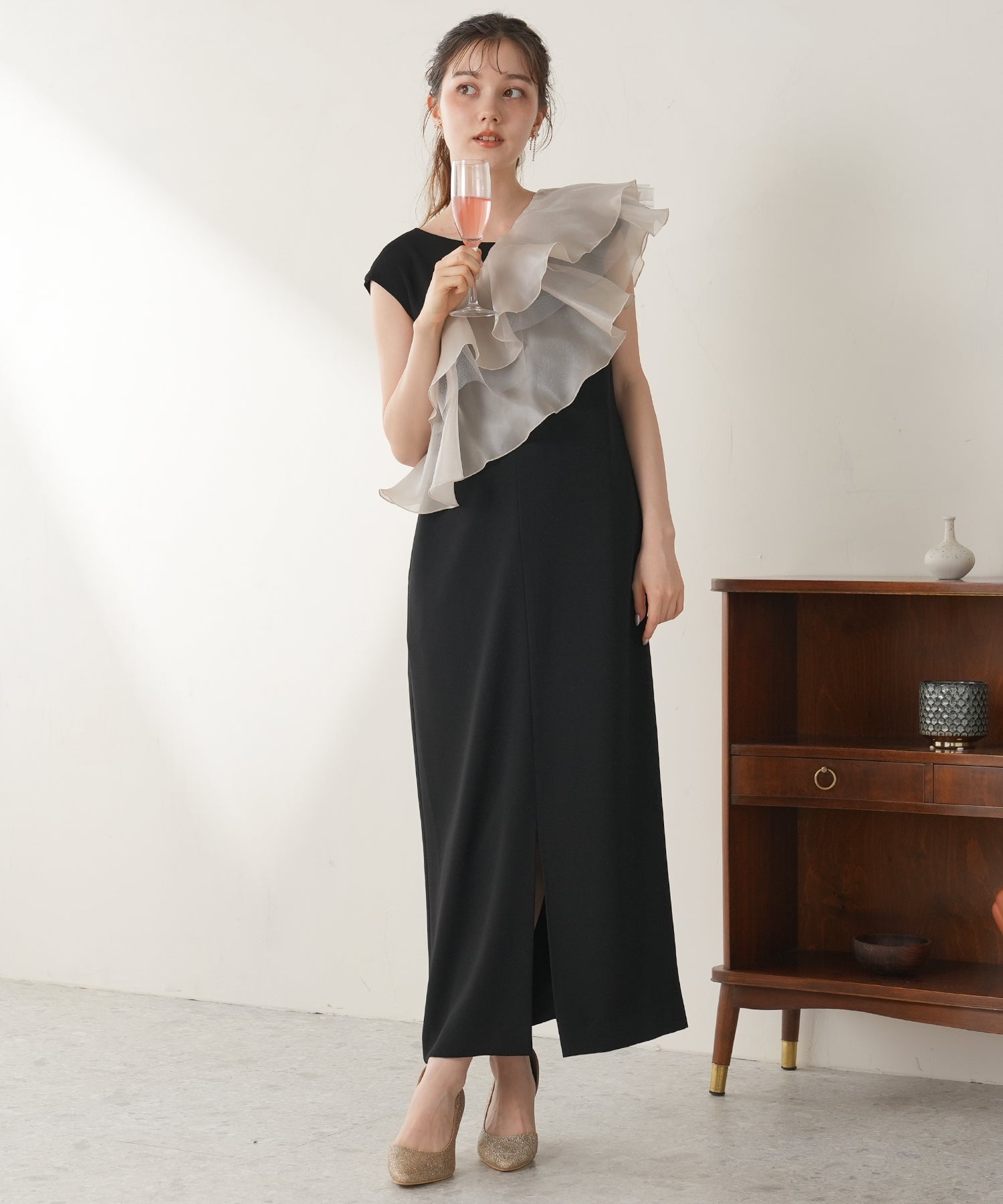 オーガンフリルボレロセットワンピース