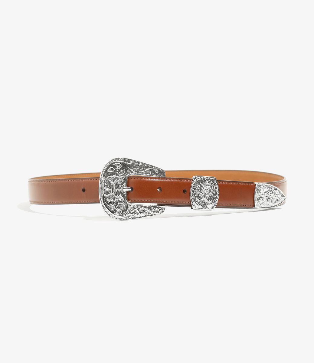 Papillon Western Tip Belt - Steer – NEPENTHES ONLINE STORE