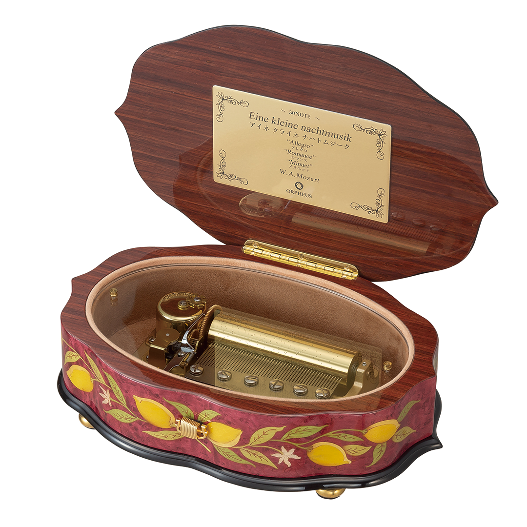曲が選べる・誕生日に人気】【EX218】50弁 ORPHEUS イタリア象嵌