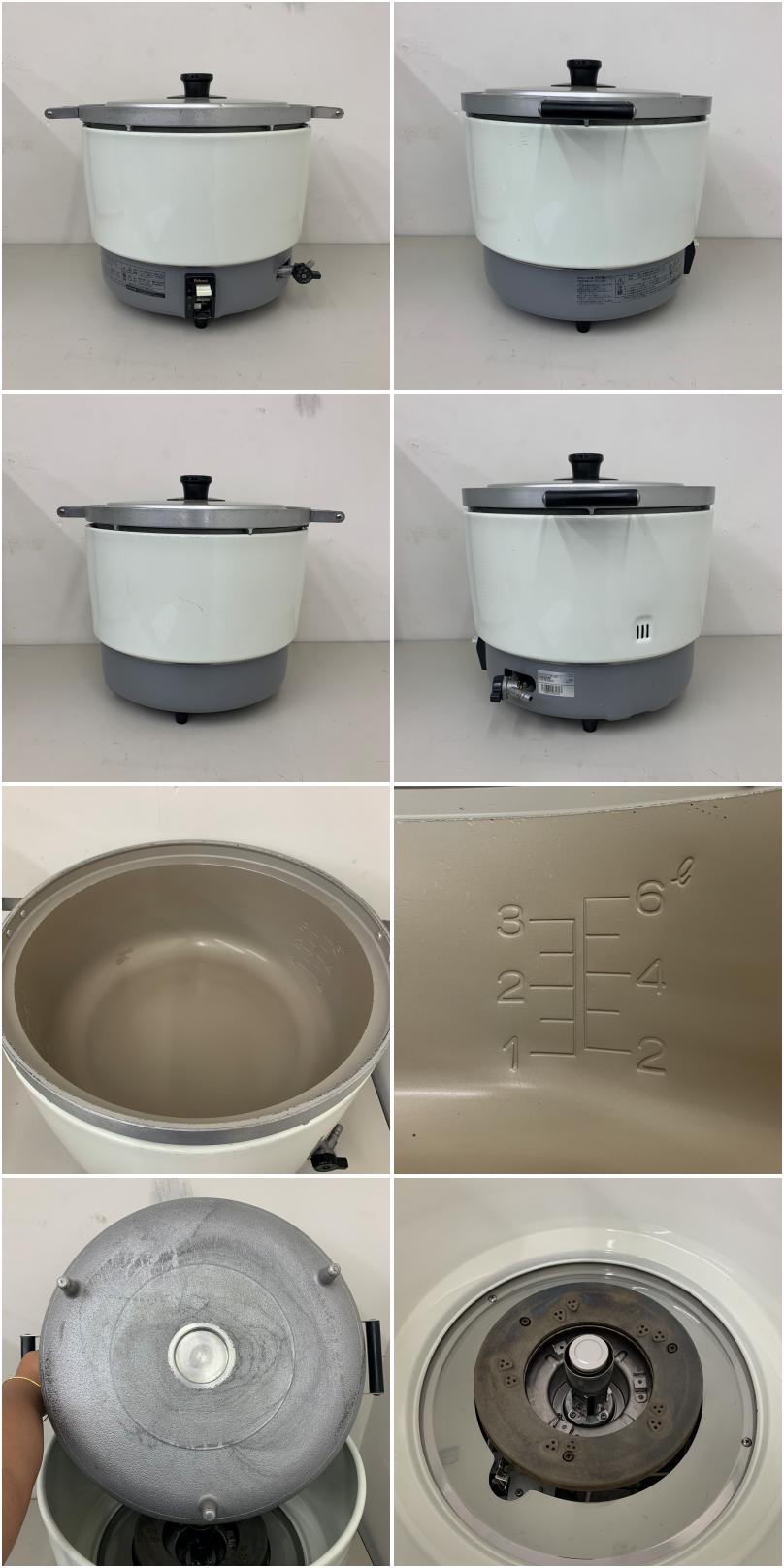 中古】 A08250 業務用ガス炊飯器 3.3升 パロマ PR-6DSS-1 LPガス用 6.0