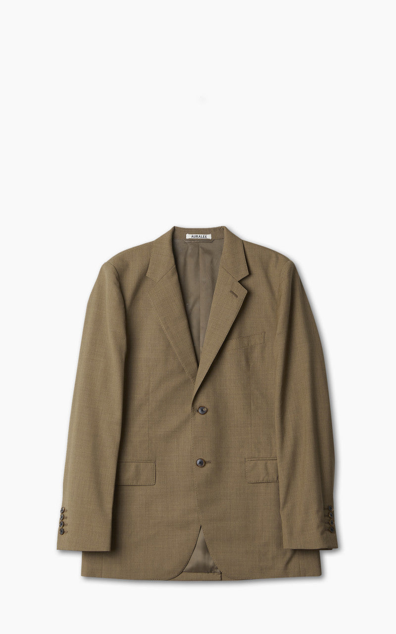 Auralee Super Fine Tropical Wool Jacket Top Brown