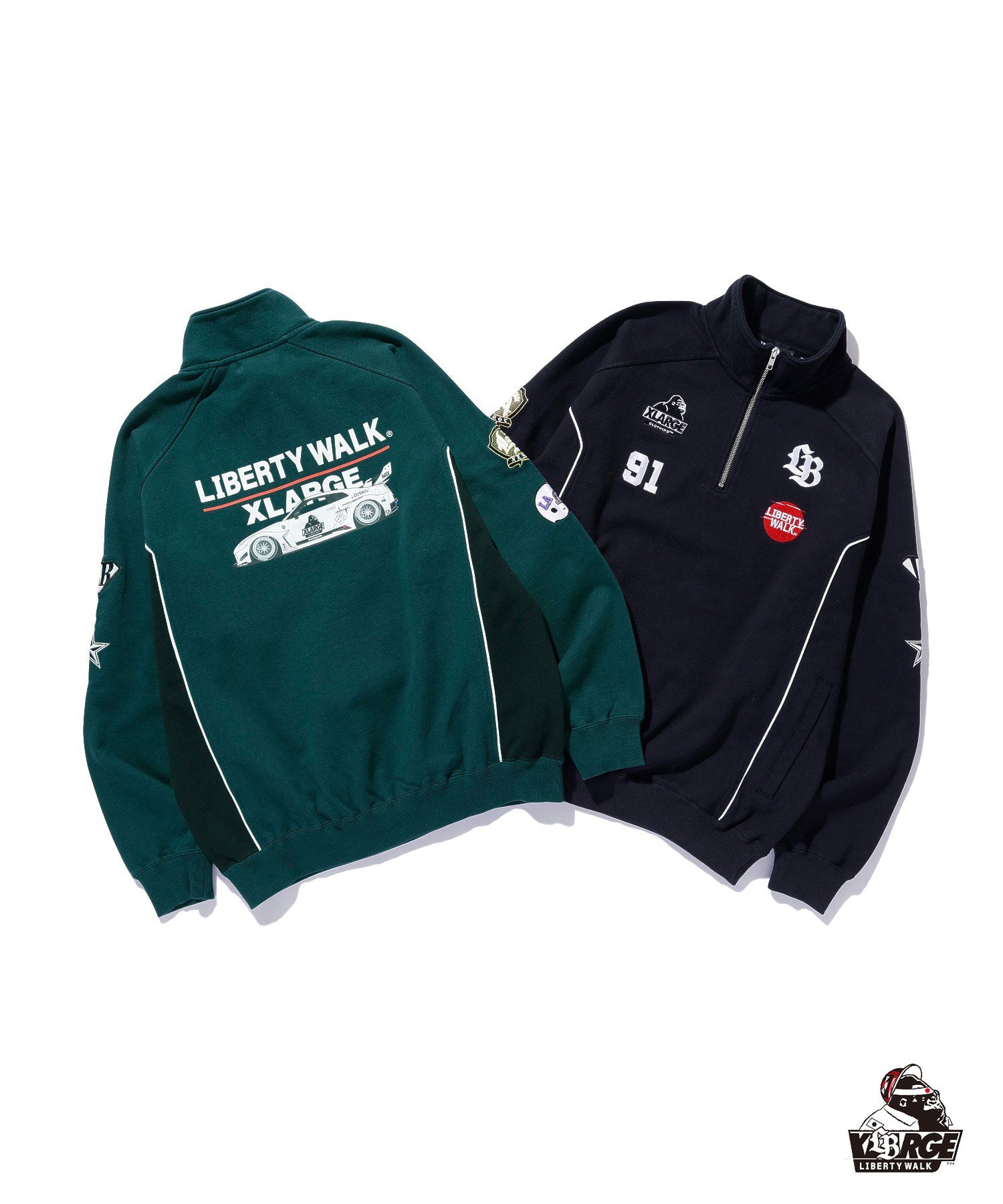 XLARGE×LIBERTY WALK HALF ZIP SWEATSHIRTS – calif（カリフ）公式サイト