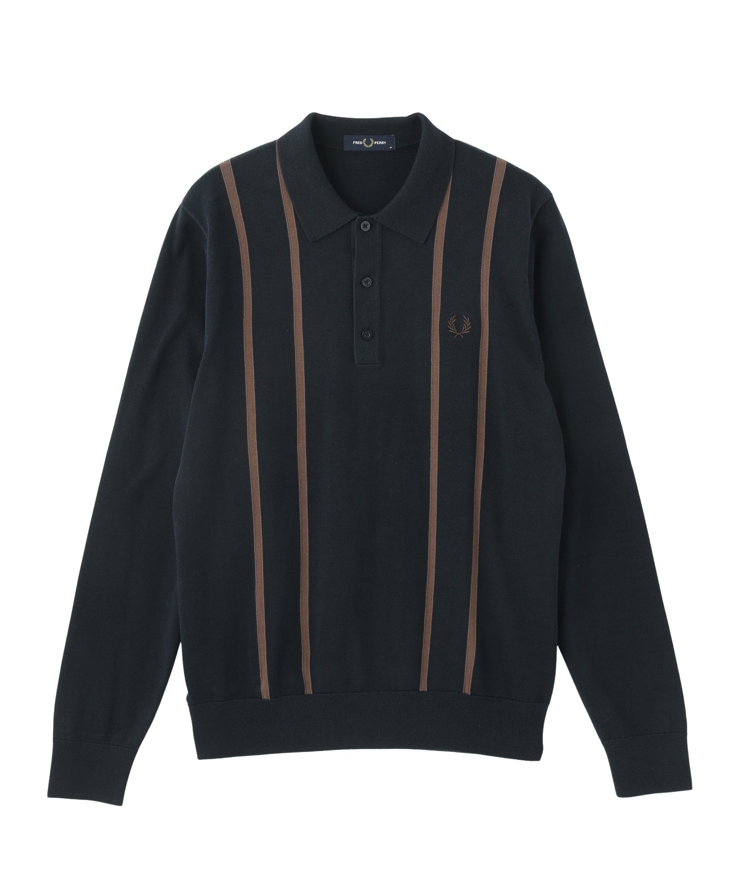 FRED PERRY/フレッドペリー/VERTICAL STRIPE KNITTED SHIRT/K6537