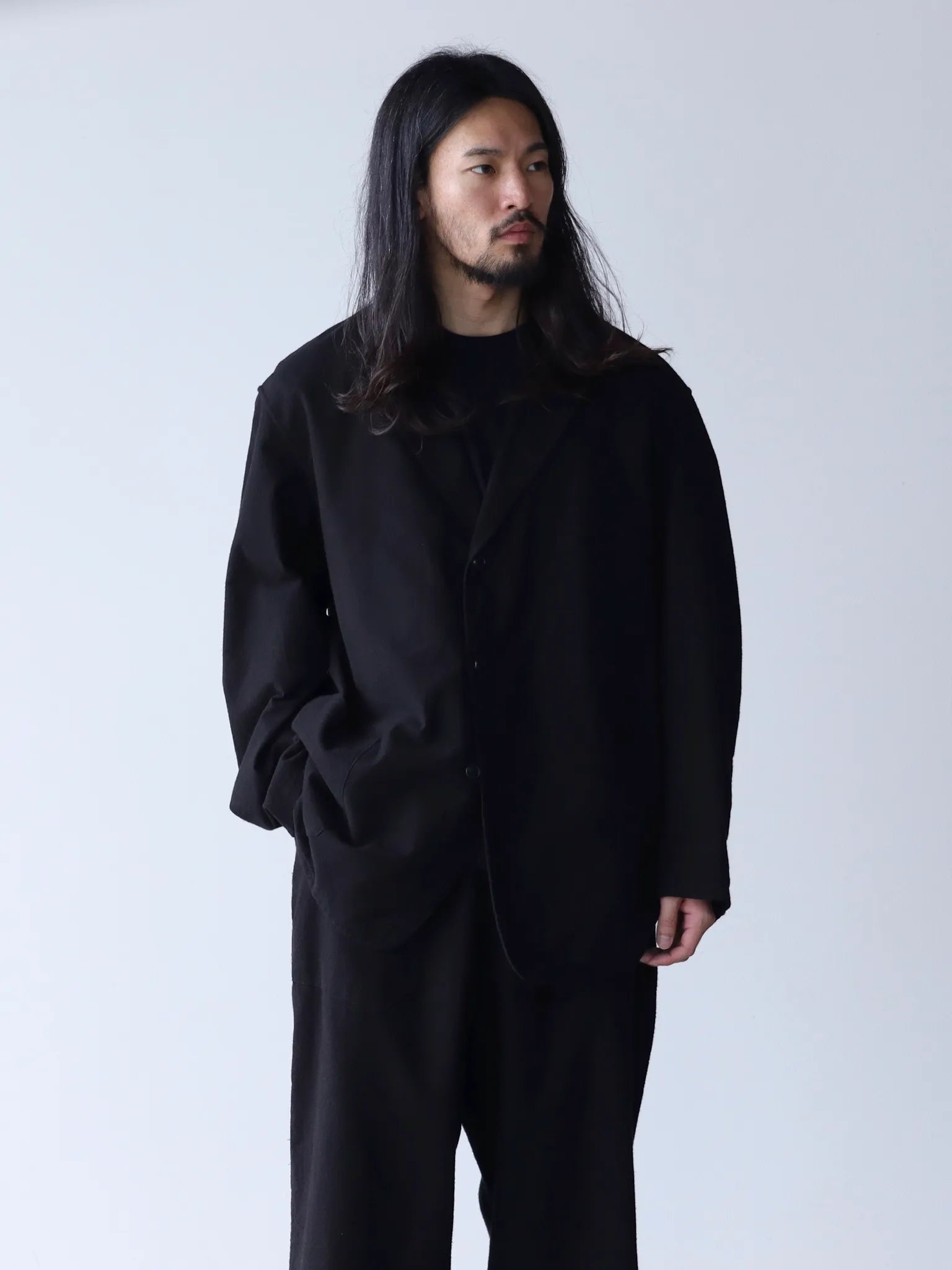 COMOLI コットンネル ジャケット BLACK | CASANOVA&CO (カサノヴァ