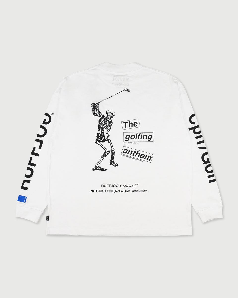 Golfing Anthem L/S Mock Tee WHITE – Cph/Golf™︎