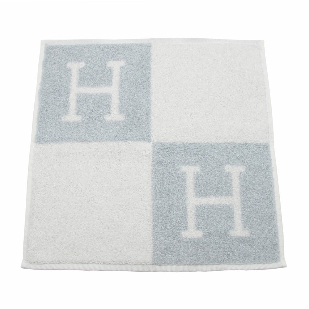 HERMES エルメス カレ タオル アヴァロン ハンドタオル ハンカチ Hロゴ