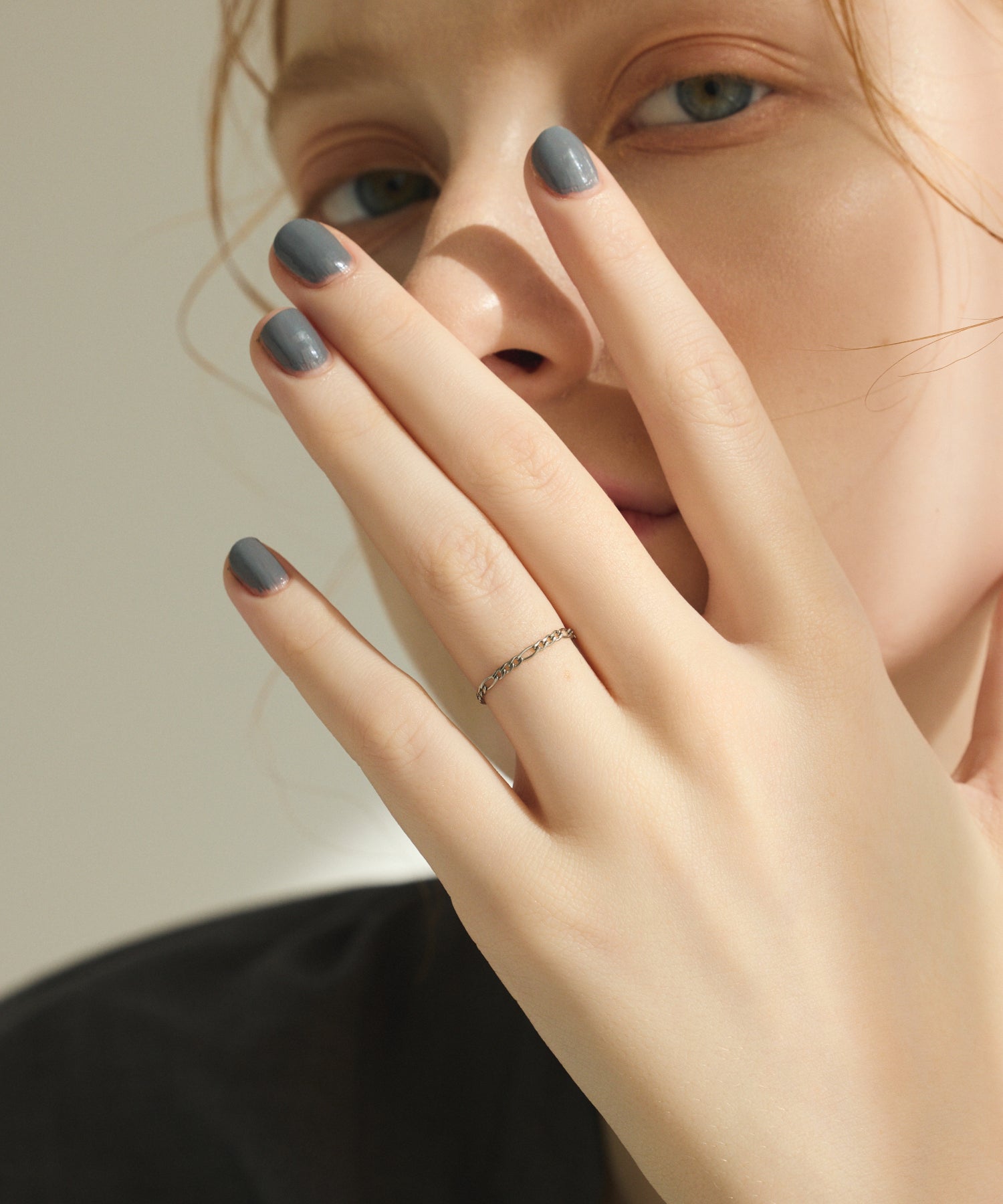 シルバー]コンビチェーンリング