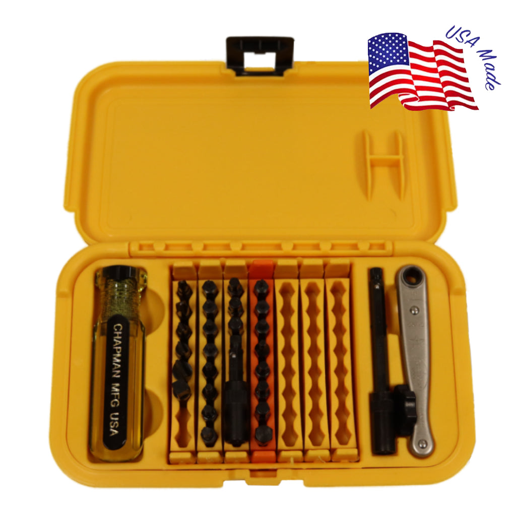 5573 Deluxe SAE + Metric Allen Hex Screwdriver Set | Chapman MFG