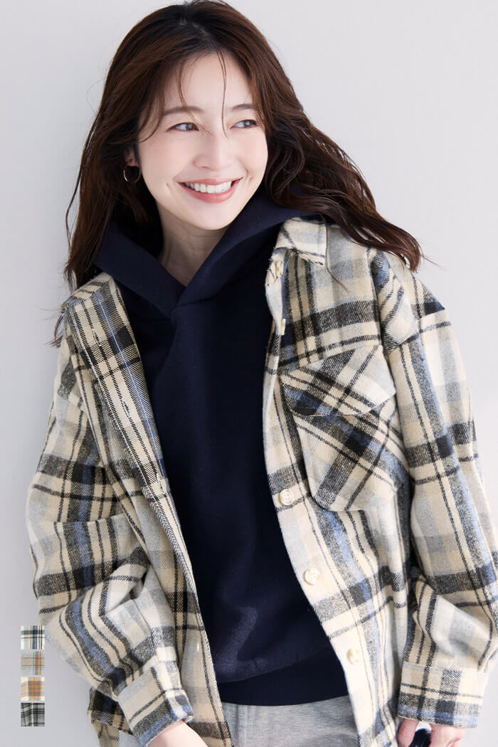 セール☆2690円→1990円 ウォッシャブル チェックジャケット
