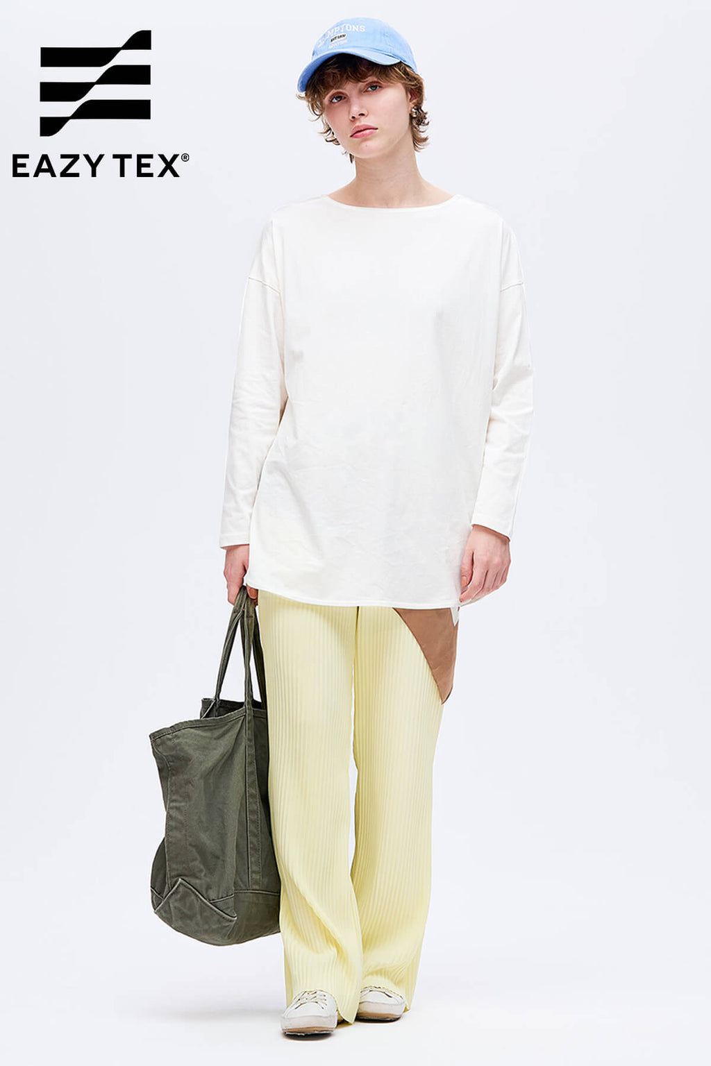 EAZY TEX ジョーゼットリブパンツ レディース メール便不可 – coca公式