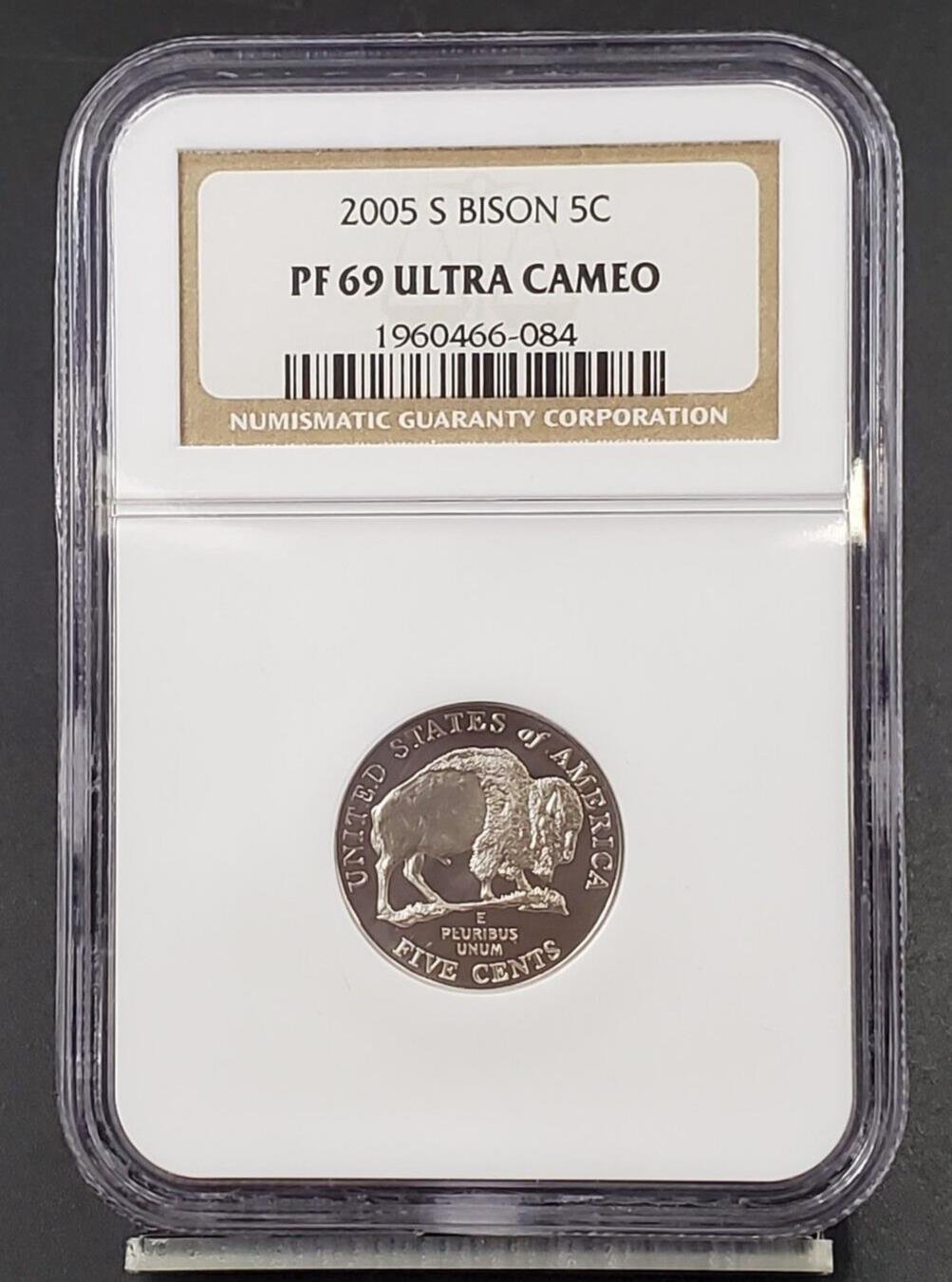 2005 S Bison Buffalo 5c Nickel Commemorative NGC PF69 Ultra Cameo
