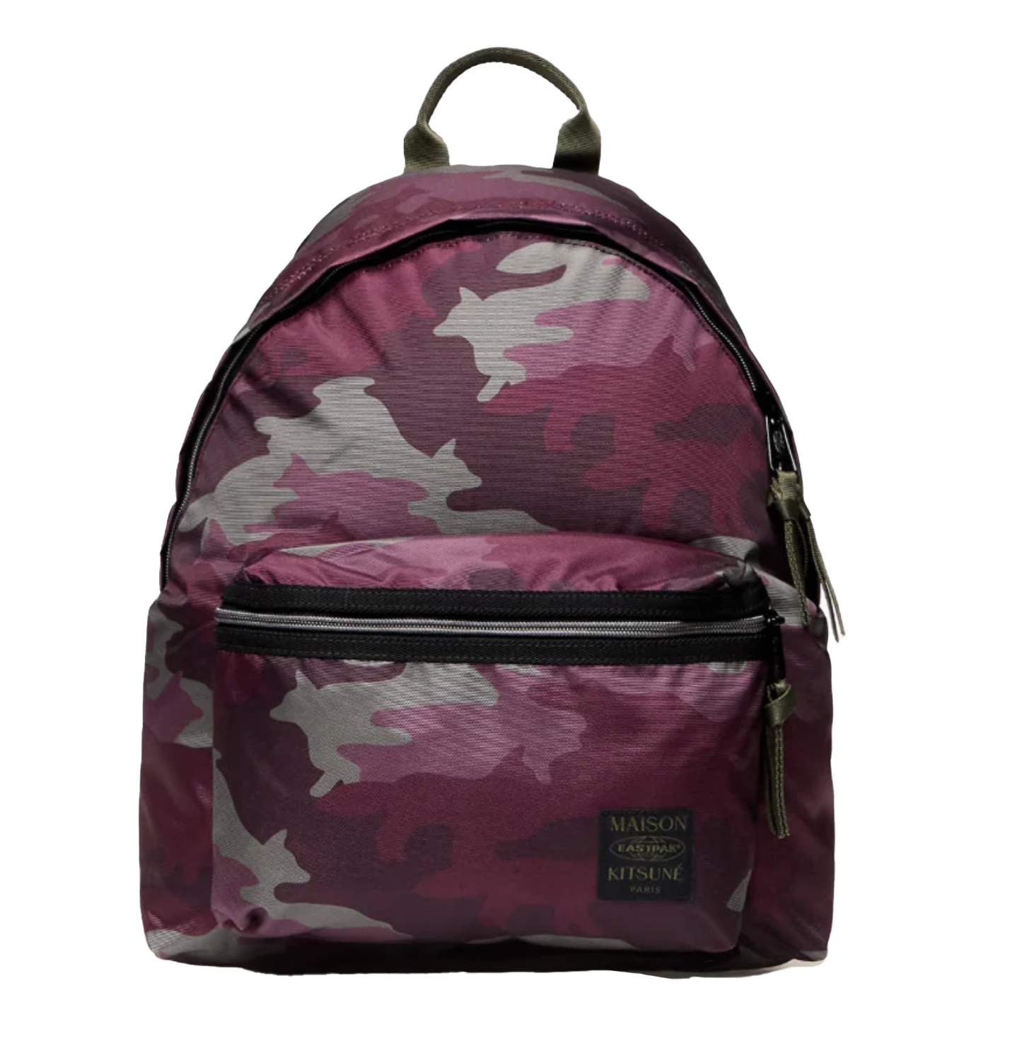 EASTPAK X MAISON KITSUNÉ PADDED BACKPACK MERLOT/CAMO – Donut