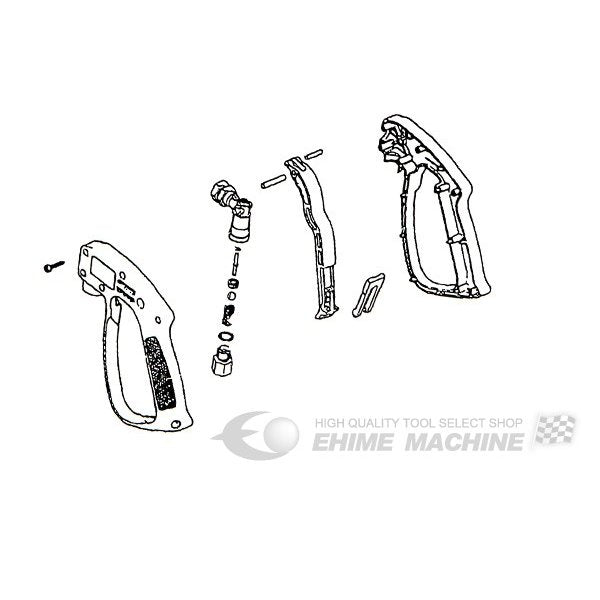 メーカー直送品] オカツネ 温水高圧洗浄機用パーツ【洗浄ガングリップ