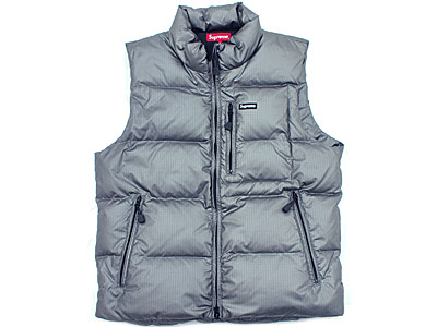 良品】supreme Silver Ski Vest Supreme Silver Ski Vest Silver L F/W