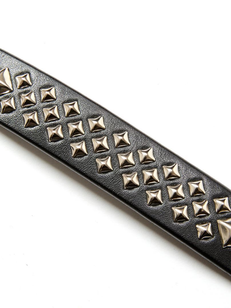 CALEE 「STUDS LEATHER NARROW LONG BELT」 スタッズレザーナローベルト