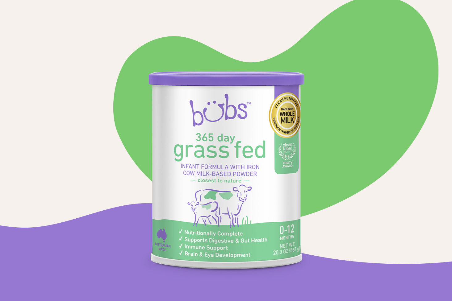 Bubs 365 Day Grass Fed Infant Formula (0-12 Months) – Bubs