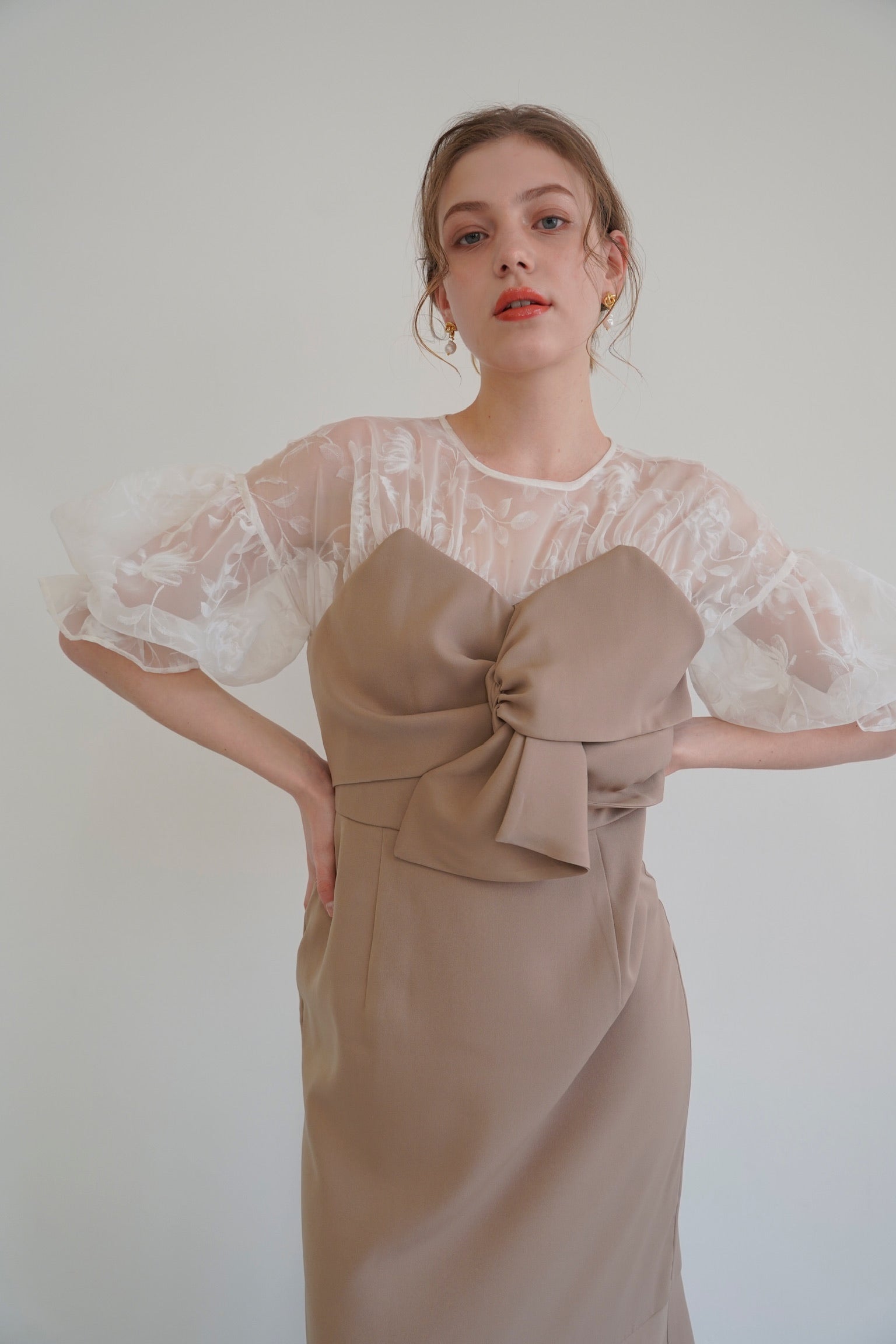 sheer puff dress – Acka online store