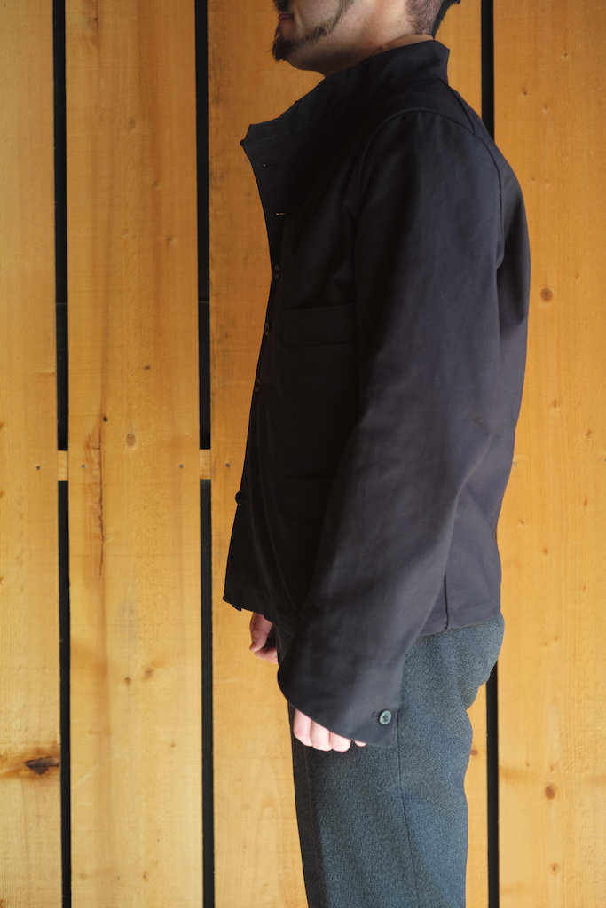 1839 JACKET PANAMA COTTON BLACK | ANATOMICA SAPPORO アナトミカ札幌