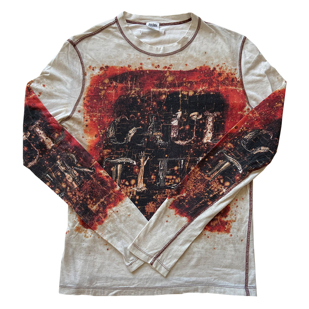 Jean Paul Gaultier Logo Long Sleeve Tee - M – Angeles Vintage