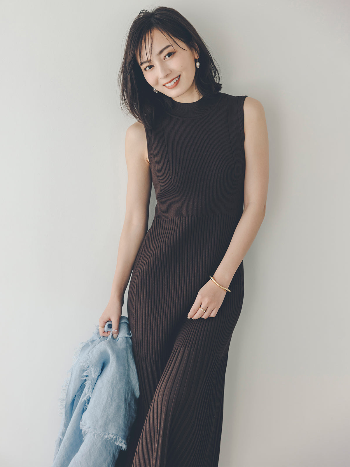 セミマーメイドニットワンピース