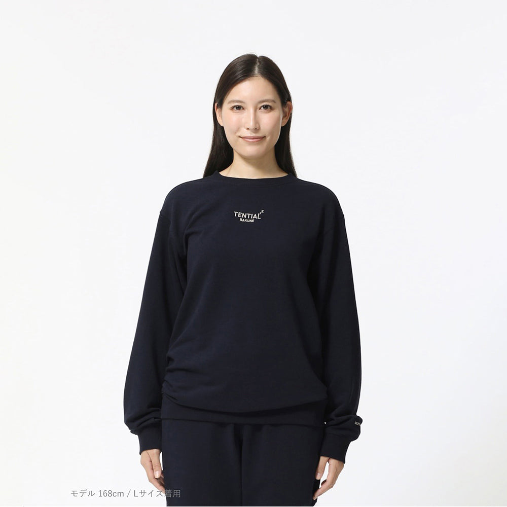 リカバリーウェア BAKUNE スウェット 上下 ネイビー (Women's_L