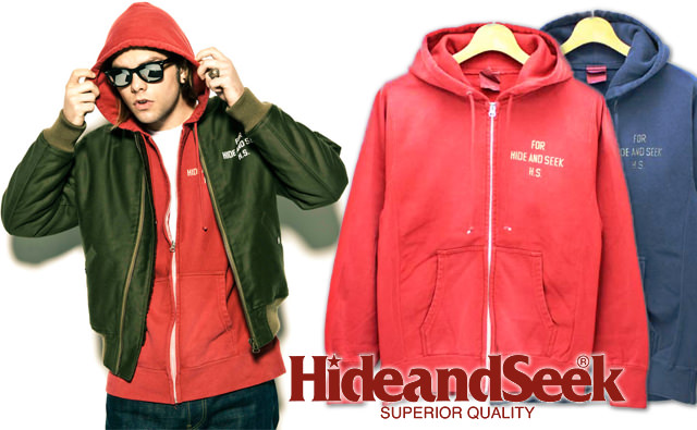 HIDE&SEEK 13AW ジップアップスウェットパーカー着こなし | DAYTRIPPER
