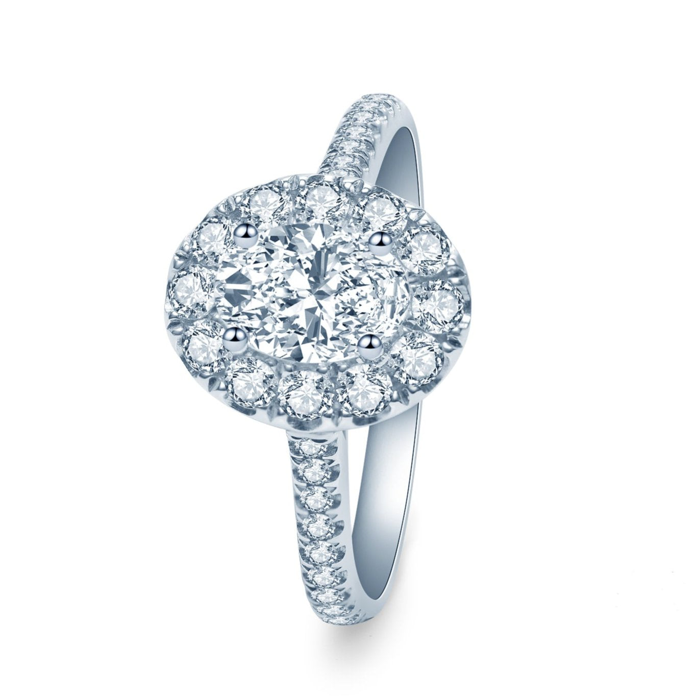 オーバルカット ハーモニアル ヘイロー リング RI483 – Brillar