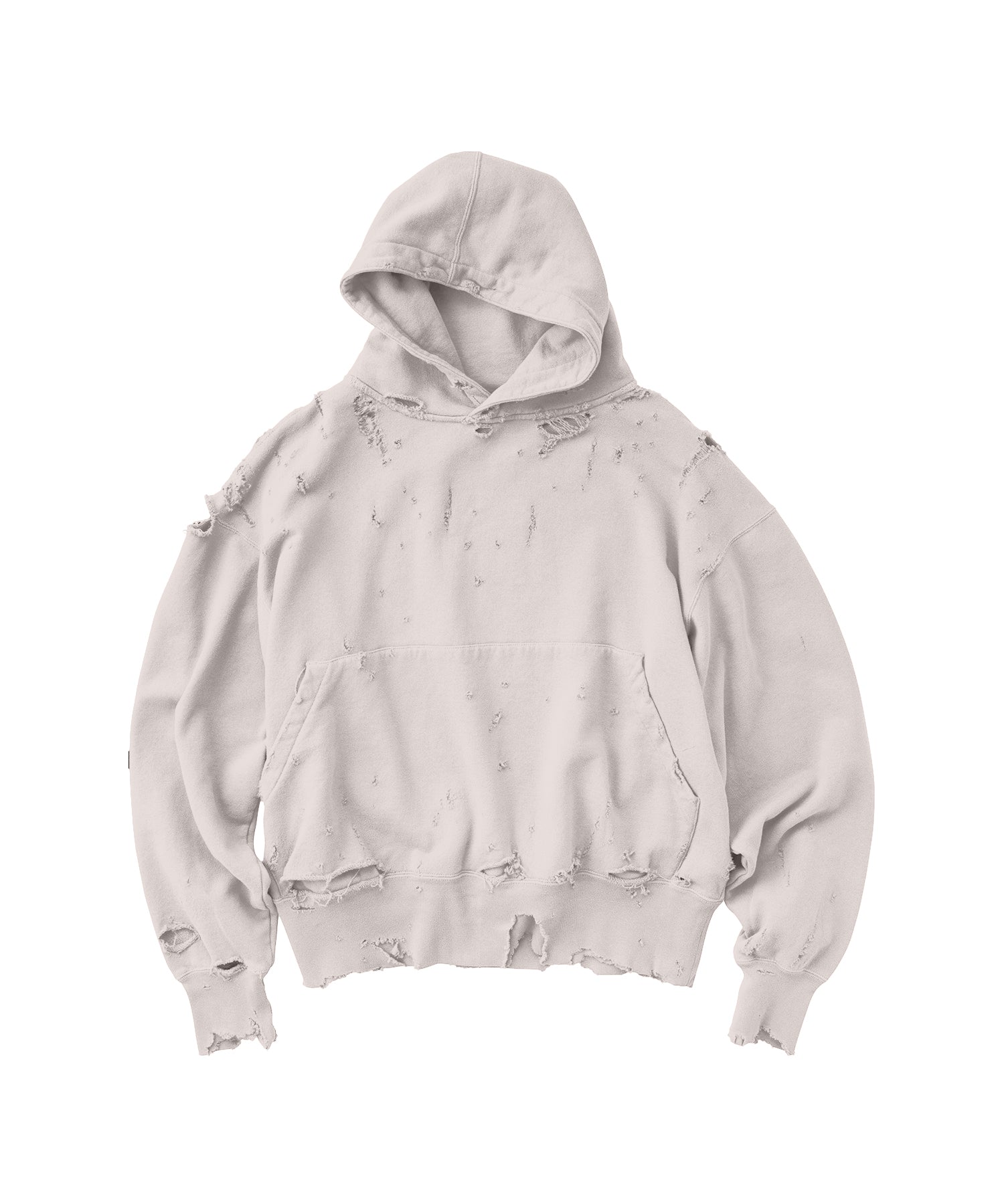 KURO | モアダメージウォッシュスウェットパーカー | ヴィンテージ加工