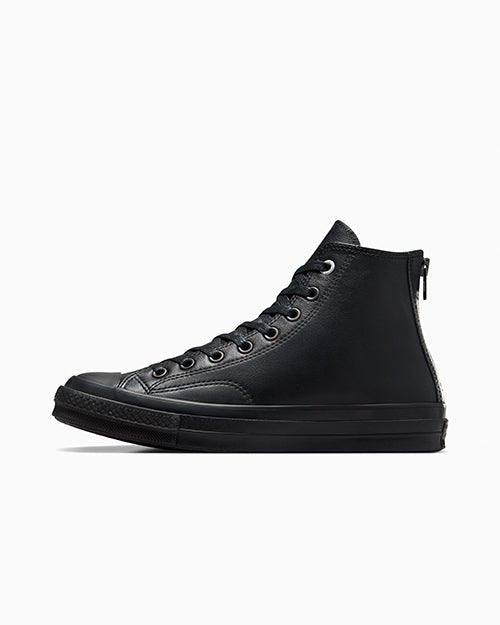 CT70 レザージップ ブラック ハイカット A08159C - Kanverse.kr