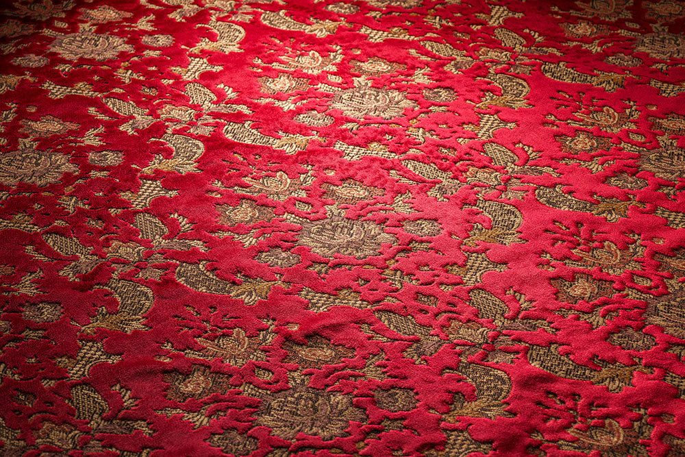 金華山 バレンタイン 赤 センターカーテン キタワキ製 値下げ中 安価で