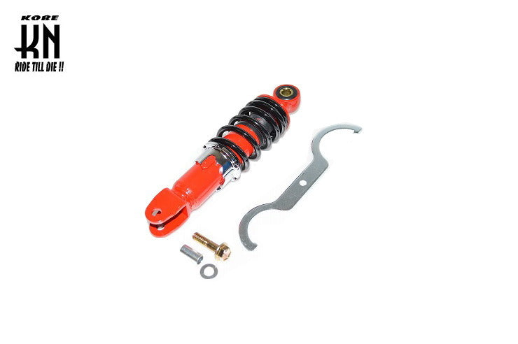 汎用ショックアブソーバー 220mm 【レッド/ブラック】 – kn926-net