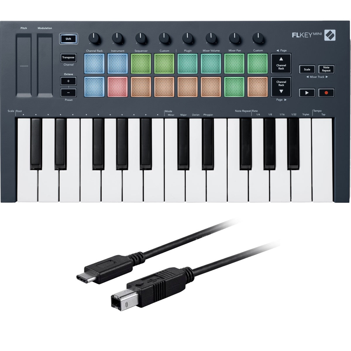 Novation FLkey Mini USB-MIDI Keyboard Controller for FL Studio