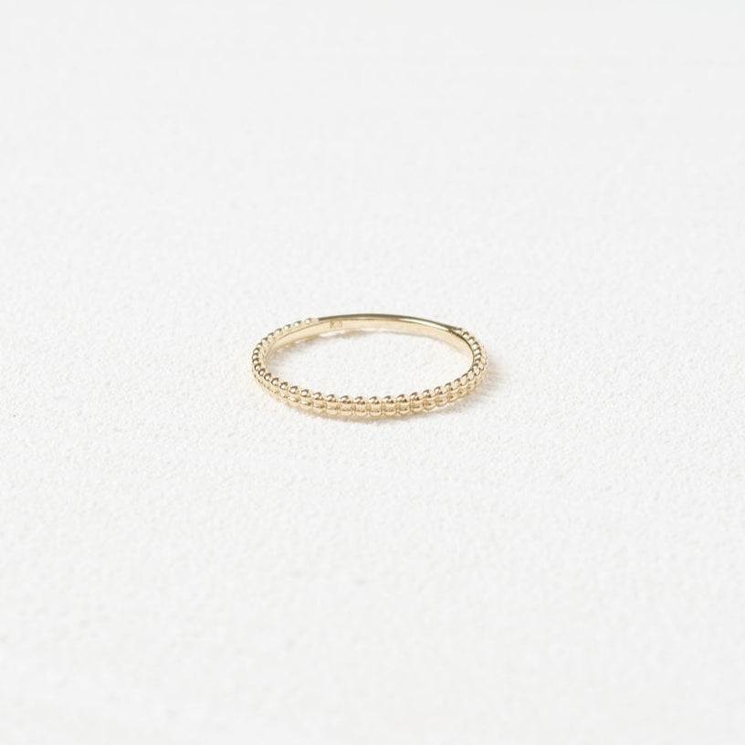 K18 シンプルリング（ミルグレイン2）｜26-6353 – L&Co.