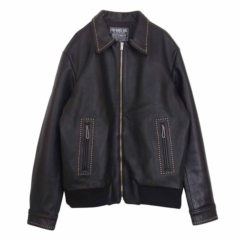 ヒステリックグラマー レザージャケット 長袖 ブラック メンズ M G5