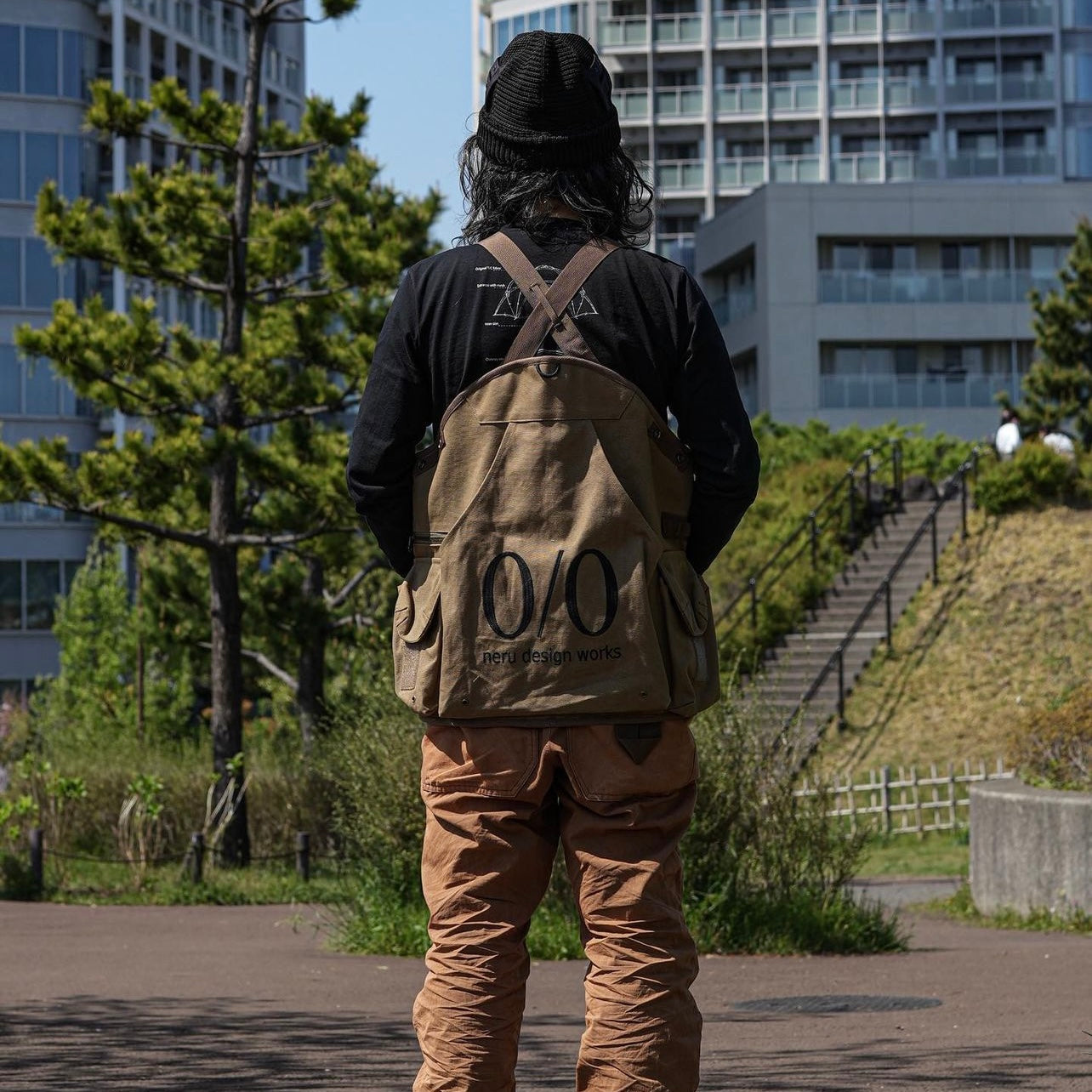 neru design works フード付きベスト 0/0 ダウンベスト 0/0ver – LOG