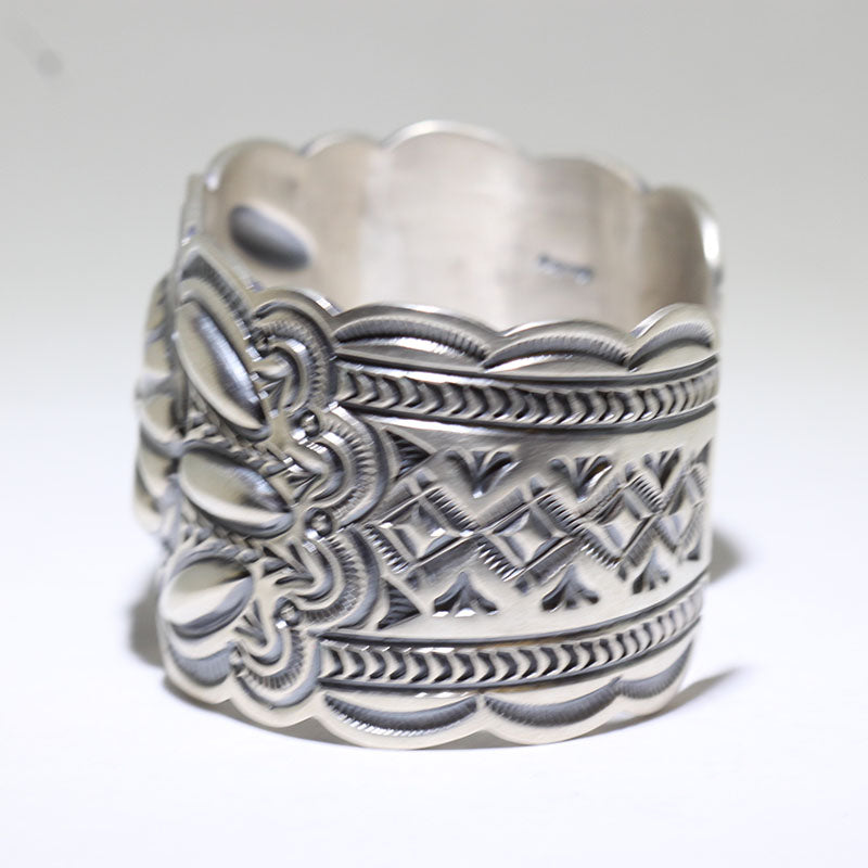 Silver Bracelet by Arnold Blackgoat 5-3/4