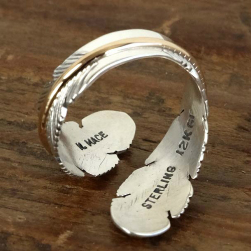 ◇size ハーヴィーメイス12KGF フェザー リング｜マライカ公式通販