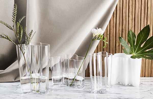 イッタラ フラワーベース / アアルトベース 160 mm クリア L [ iittala