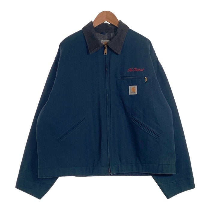 90's Carhartt カーハート ダック デトロイトジャケット ネイビー 刺繡