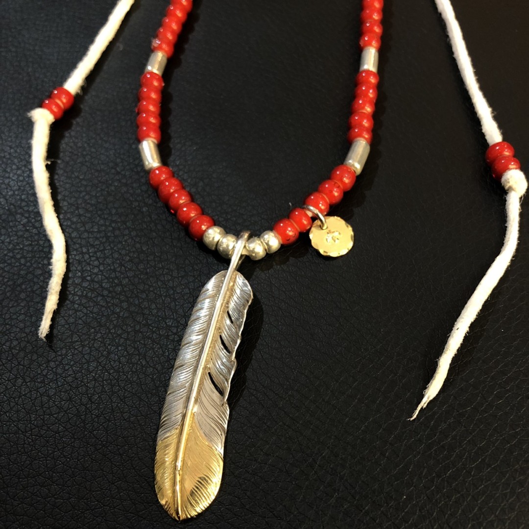 0715【赤ビーズ一連】（渋谷）