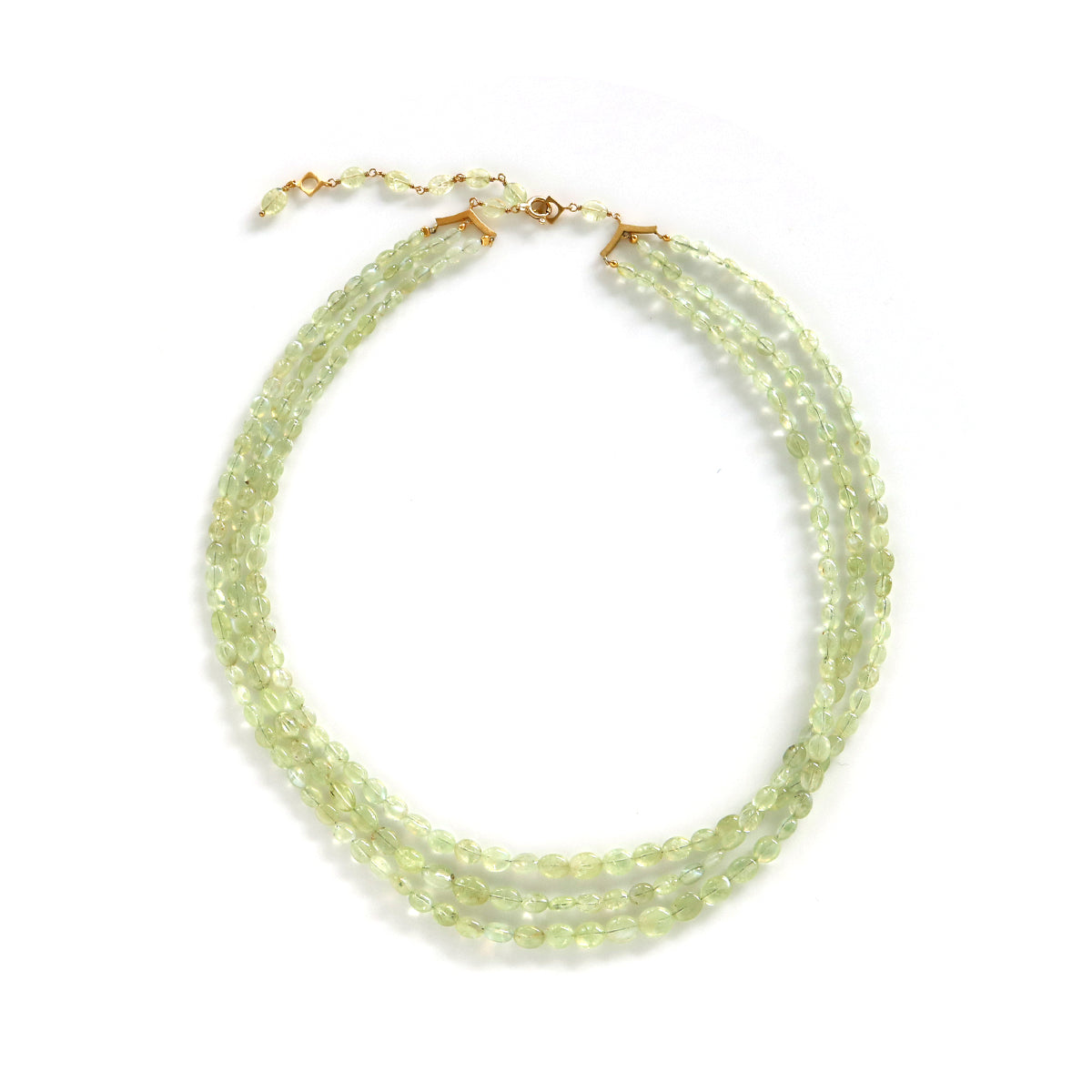 3連 ネックレス クリソベリルキャッツアイ | エシカルジュエリー