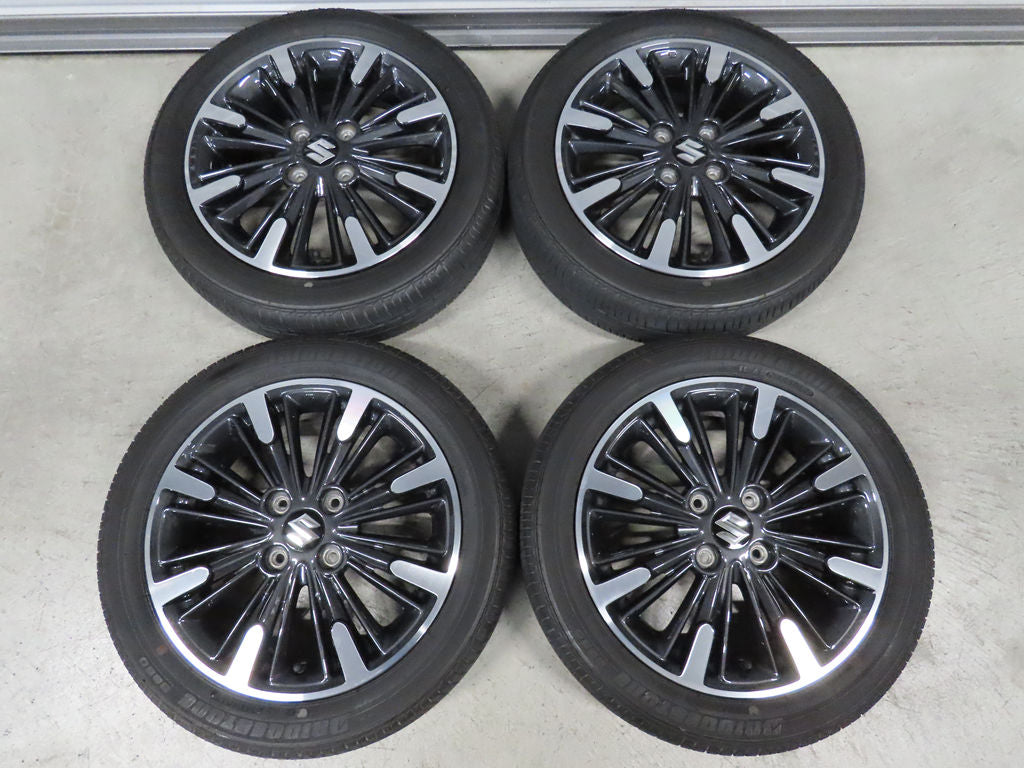 ☆4 ガリ傷無 スズキ スペーシア カスタム 165/55R15 ブリヂストン