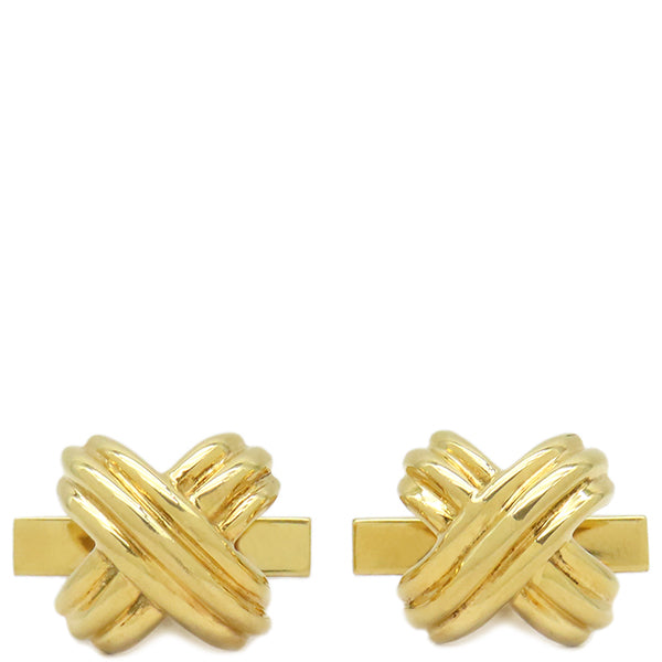 ティファニー Tiffany & Co イエローゴールド カフス T&Co. Au750 18K